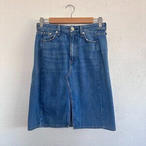 Rag & Bone High Rise Denim Skirt